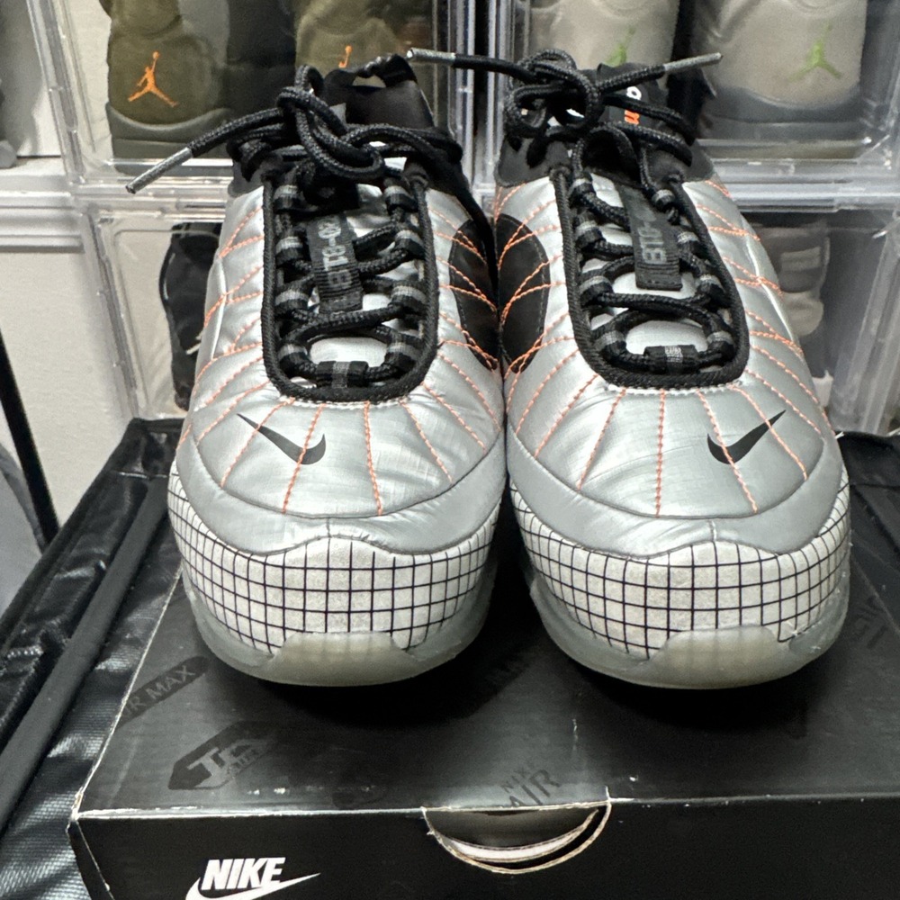 Nike Air Max MX 720 818 GS Silver & Black Running Shoes Sz 6y or 8W CQ4010 001 - Picture 4 of 9